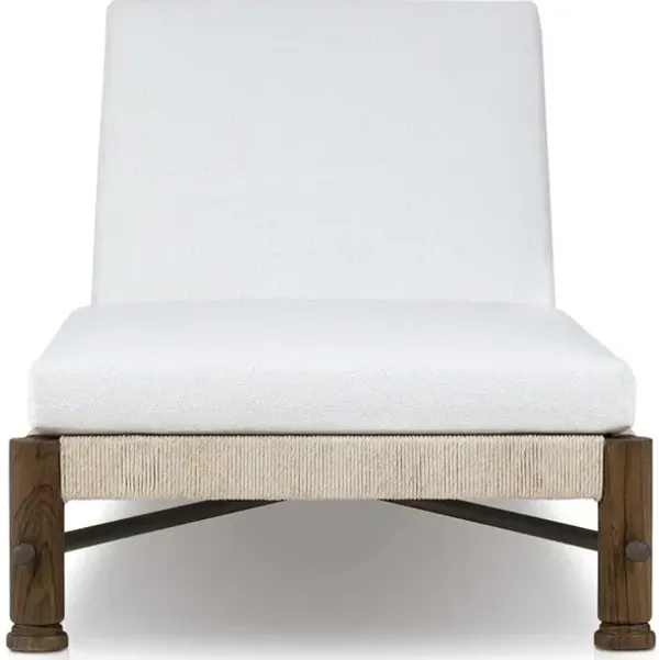 Finnegan Outdoor Chaise in Alessi Linen
