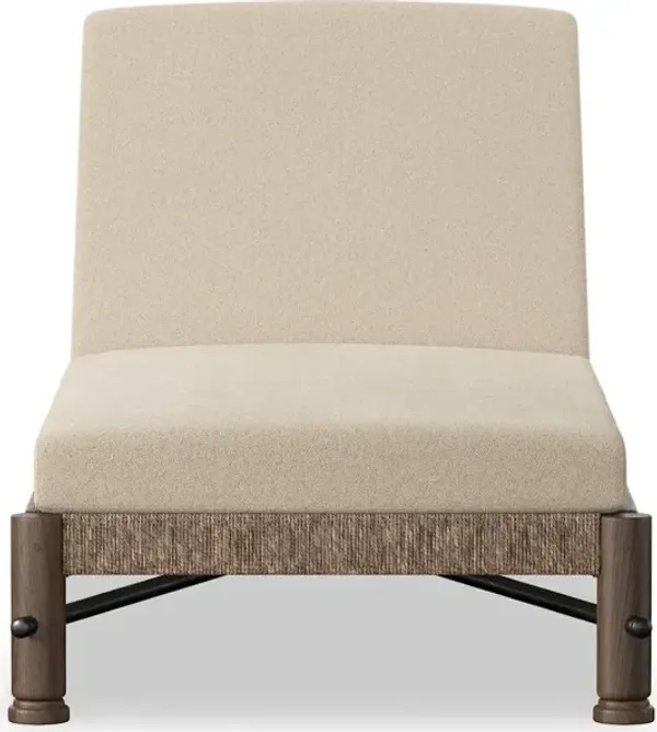 Finnegan Outdoor Chaise in Alessi Buff