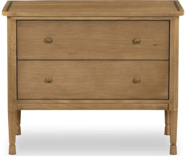 Franny Nightstand in Saddle Brown Veneer