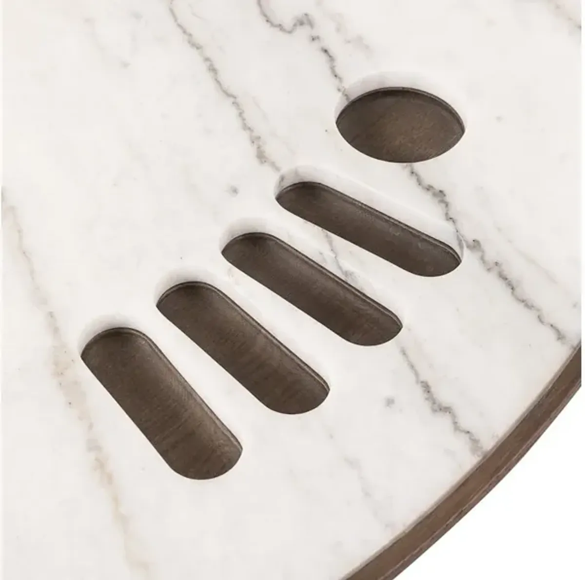 Skye Poker Table-Honed White Marble