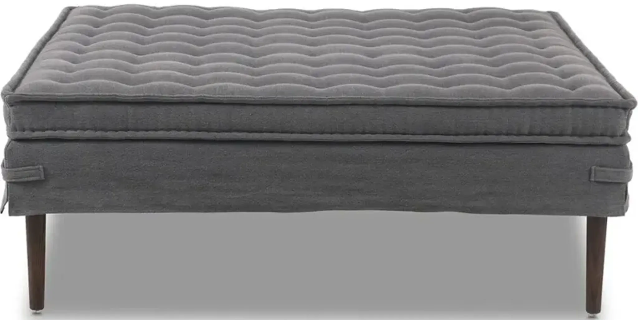 Cole Large Ottoman Broadway Denim Walter E Smithe | Furniture.com