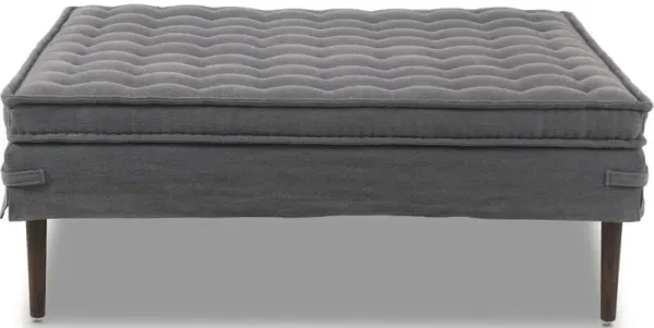 Cole Large Ottoman - Broadway Denim