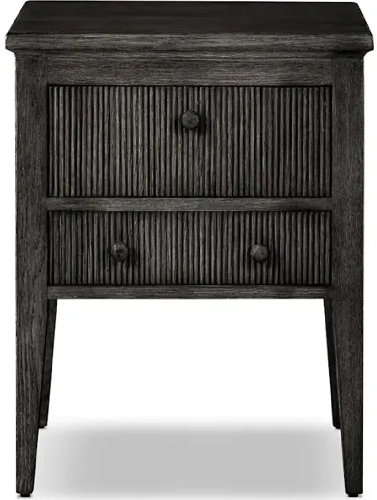 Bush Nightstand in Distressed Black Oak