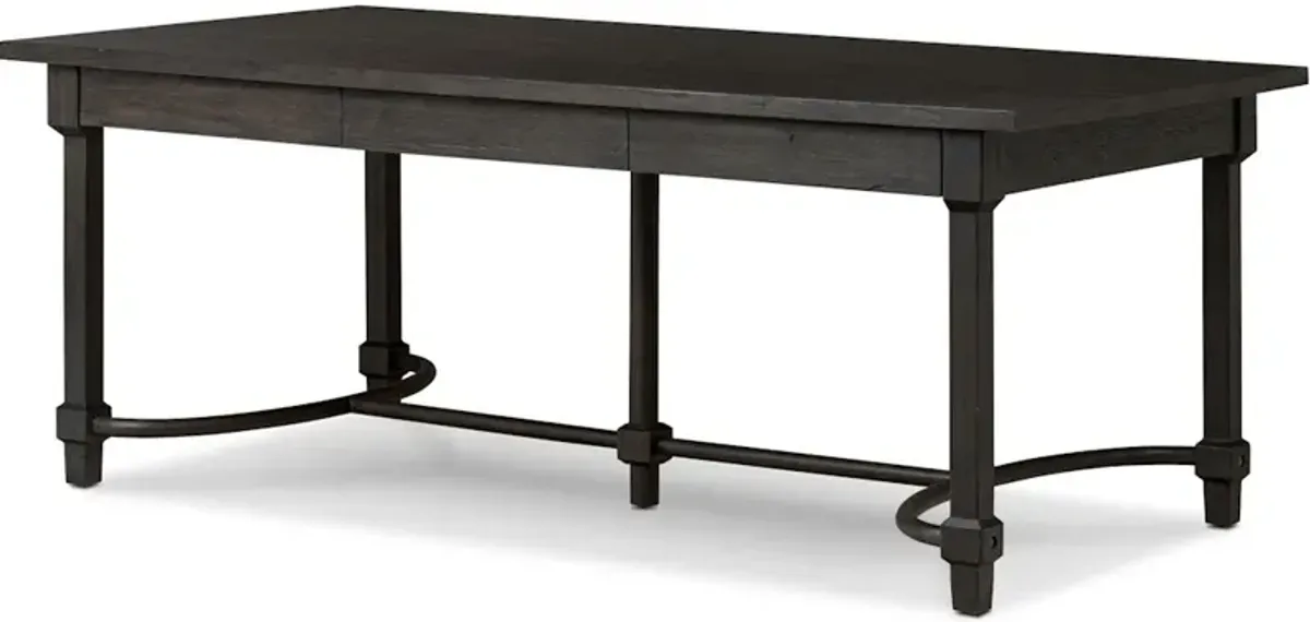 Edison Desk in Smoked Black Veneer