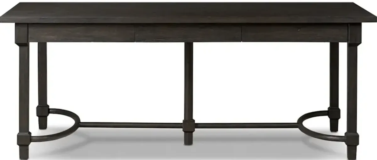 Edison Desk in Smoked Black Veneer