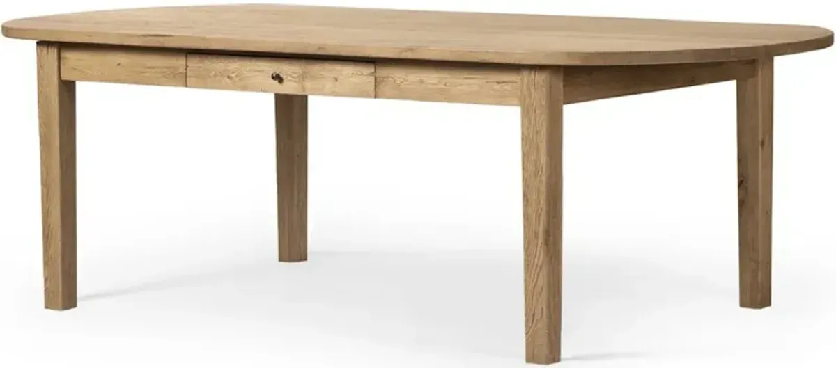 Megan Dining Table in Worn Oak