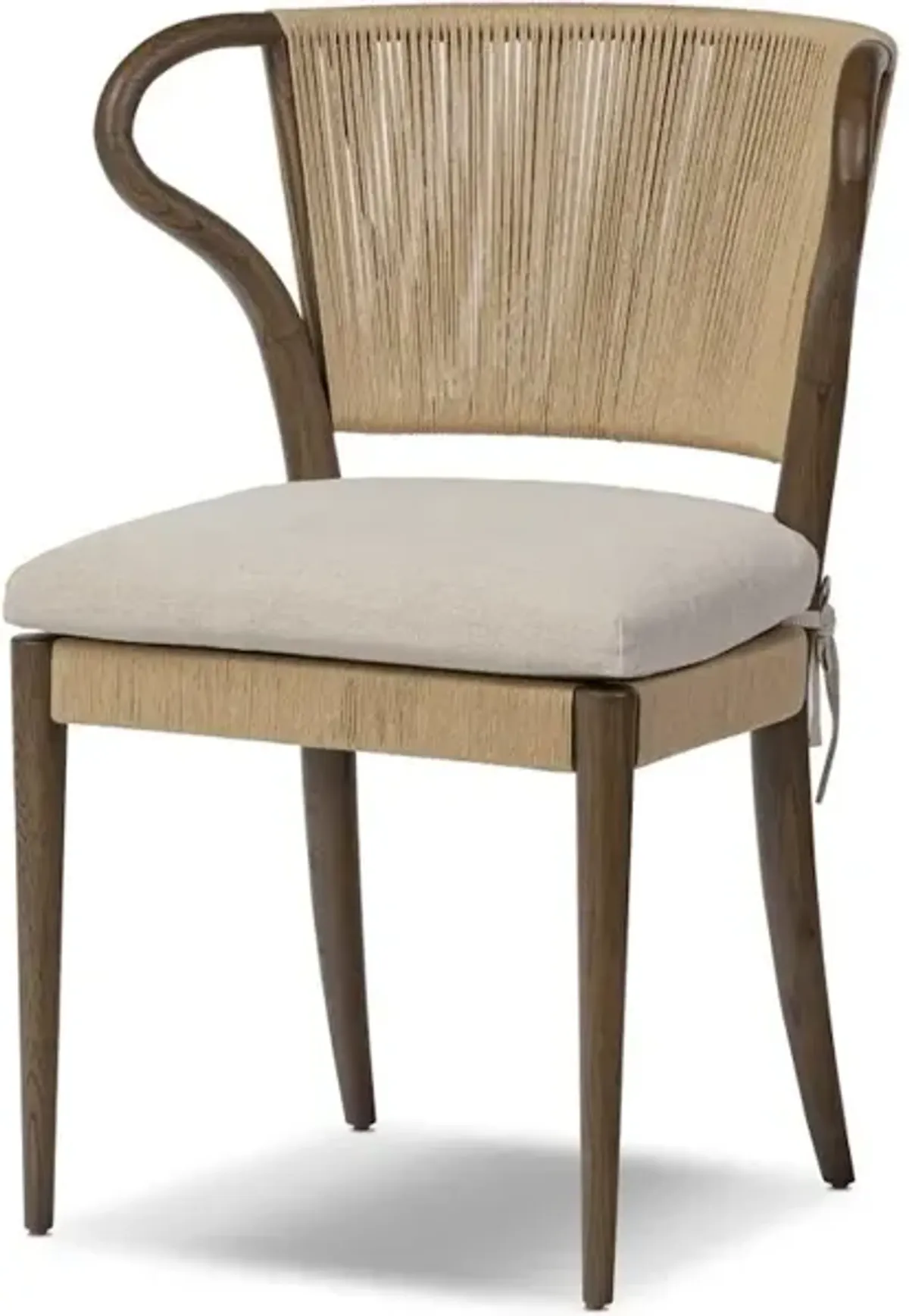 Amira Armless Dining Chair in Broadway Dune