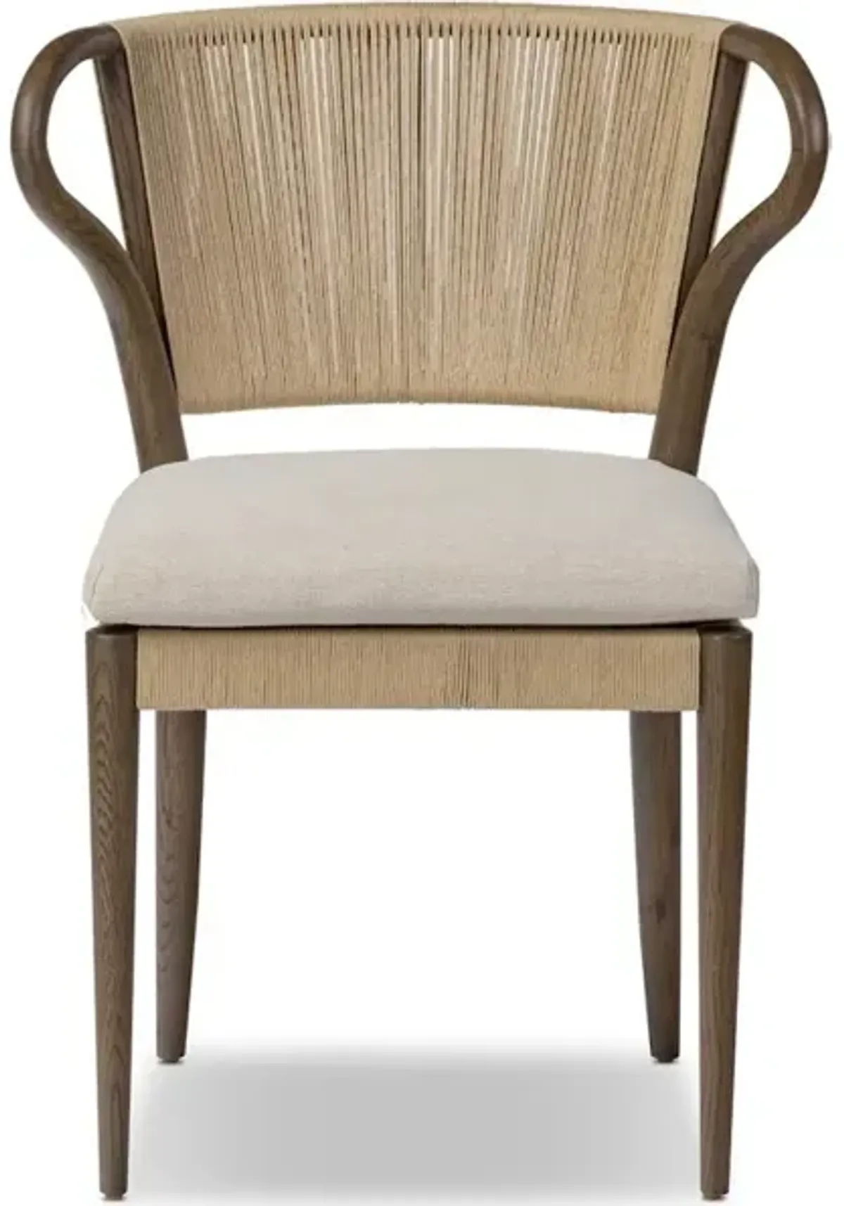 Amira Armless Dining Chair in Broadway Dune