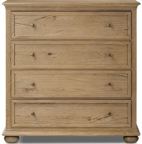 Geoffrey Tall Dresser in Worn Oak Veneer