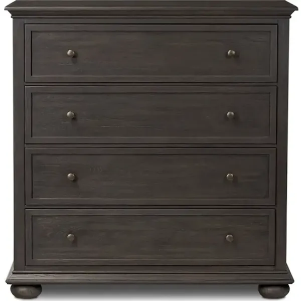 Geoffrey Tall Dresser in Smoked Black Veneer