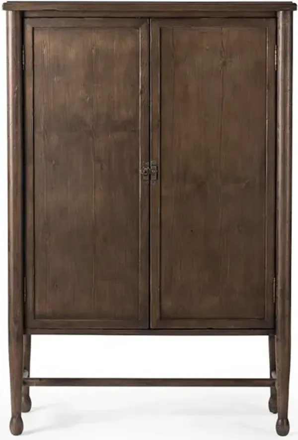 Wilder Bar Cabinet in Aged Pine