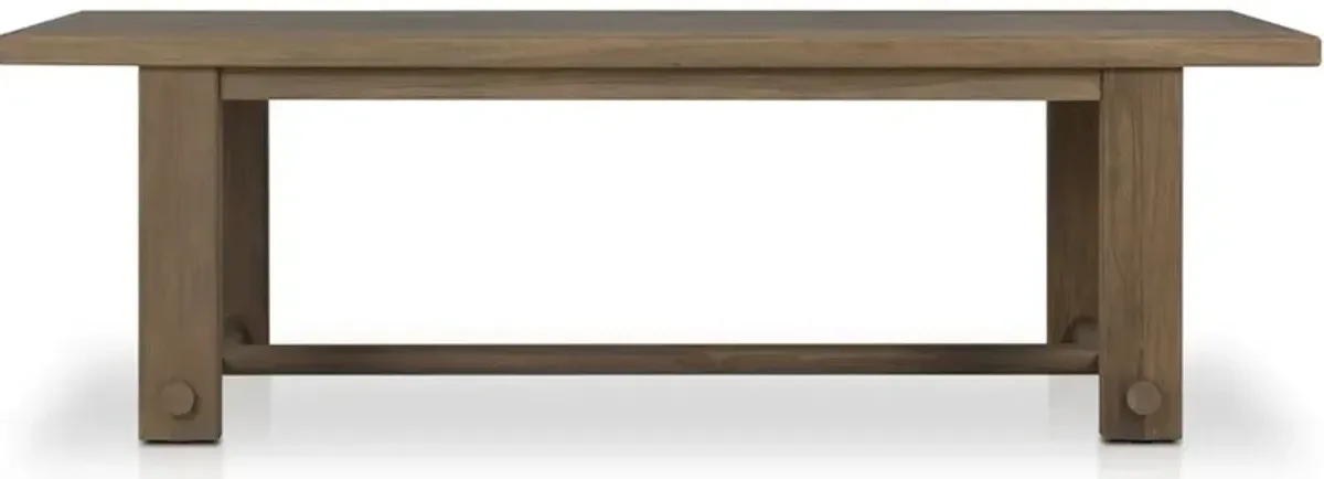 Lumi Outdoor Dining Table -98 in Stained Toasted Brown-FSC