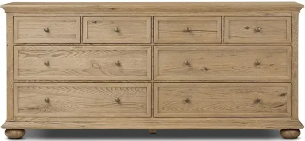Geoffrey Wide Dresser in Worn Oak Veneer