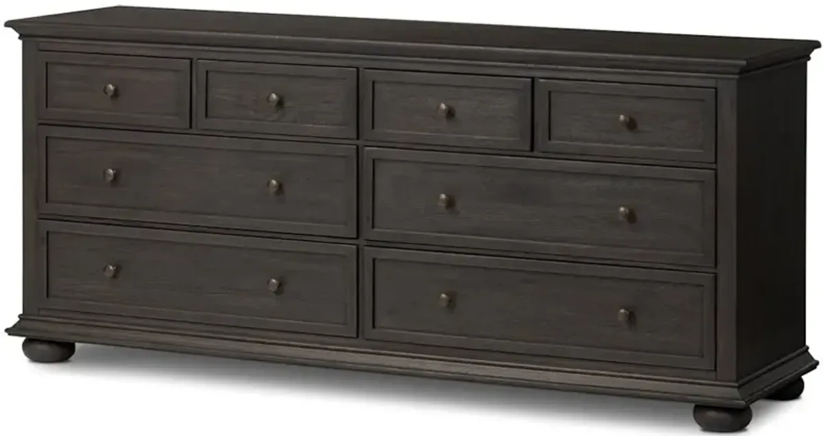 Geoffrey Wide Dresser in Smoked Black