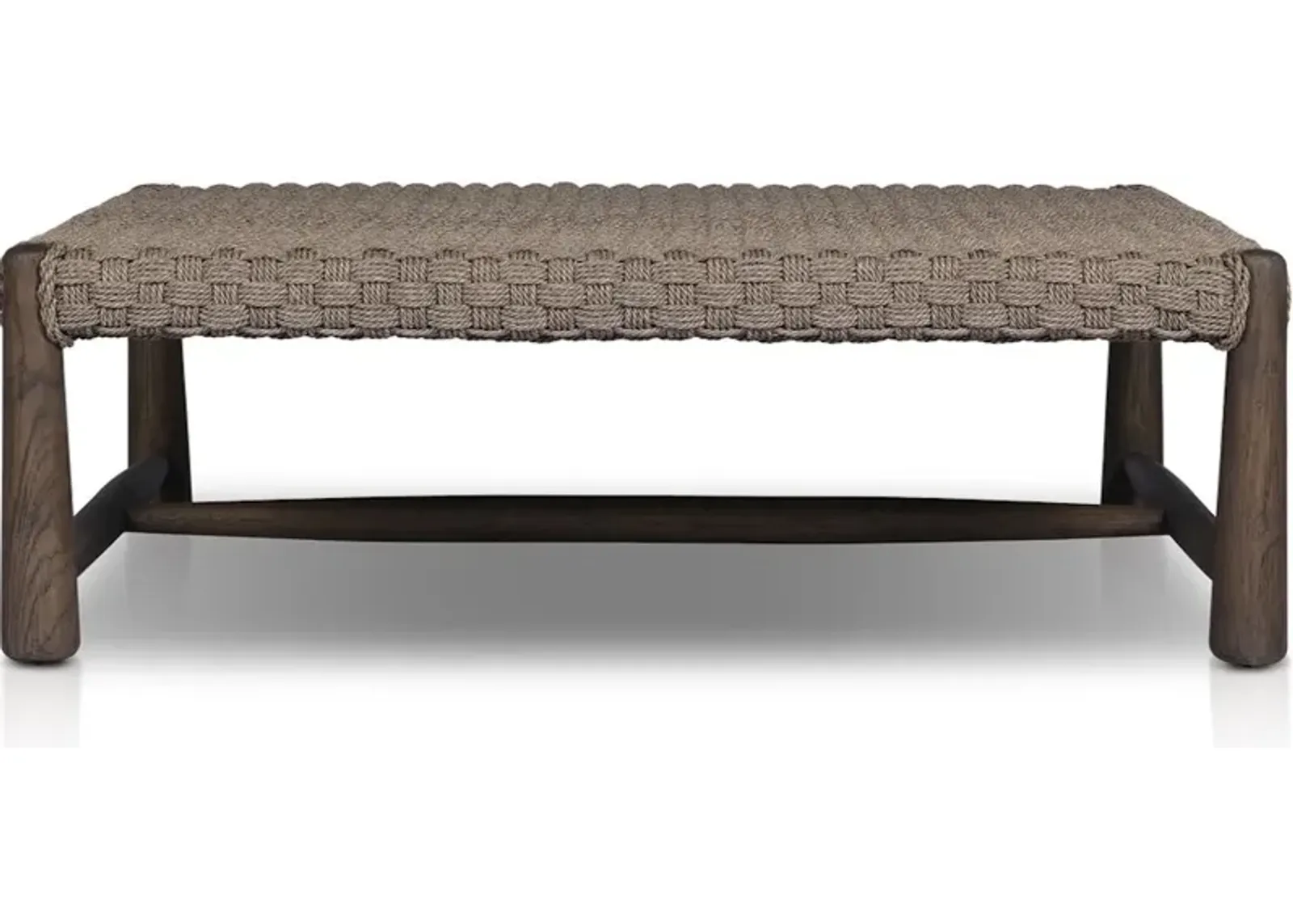 Savio Outdoor Coffee Table in Dark Textured Woven