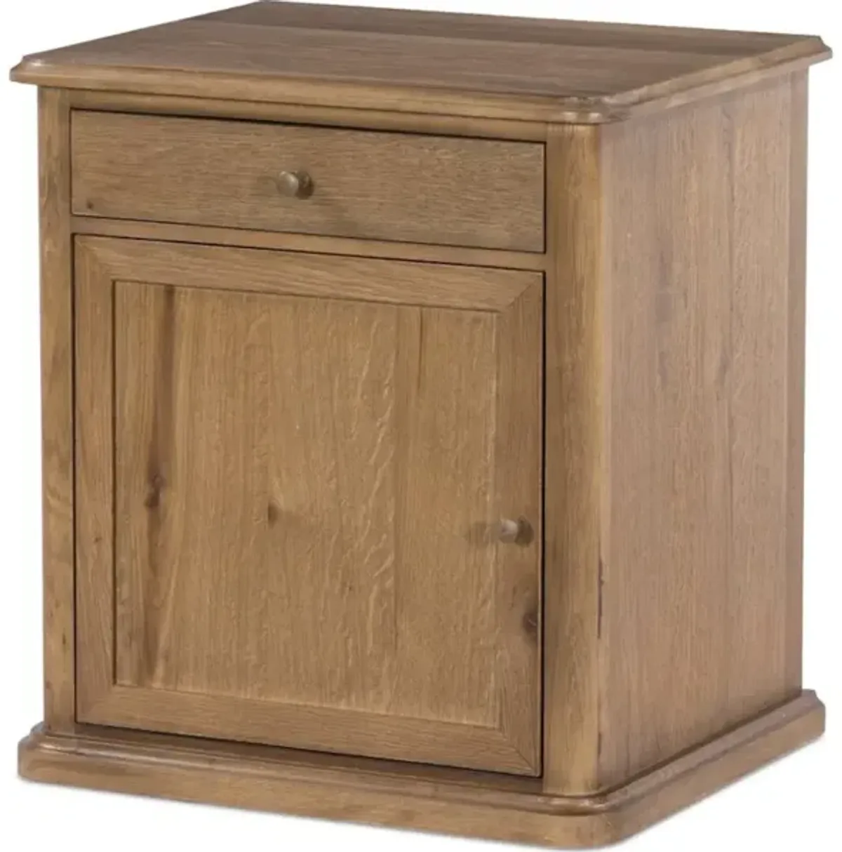 Poppy Left Nightstand in Saddle Brown