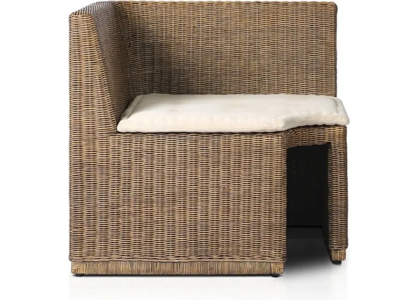 Senna Woven Dining Banquette - Broadway Dune - Corner Piece