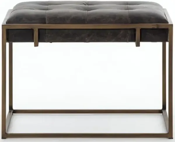 Oxford End Table Ottoman - Ebony