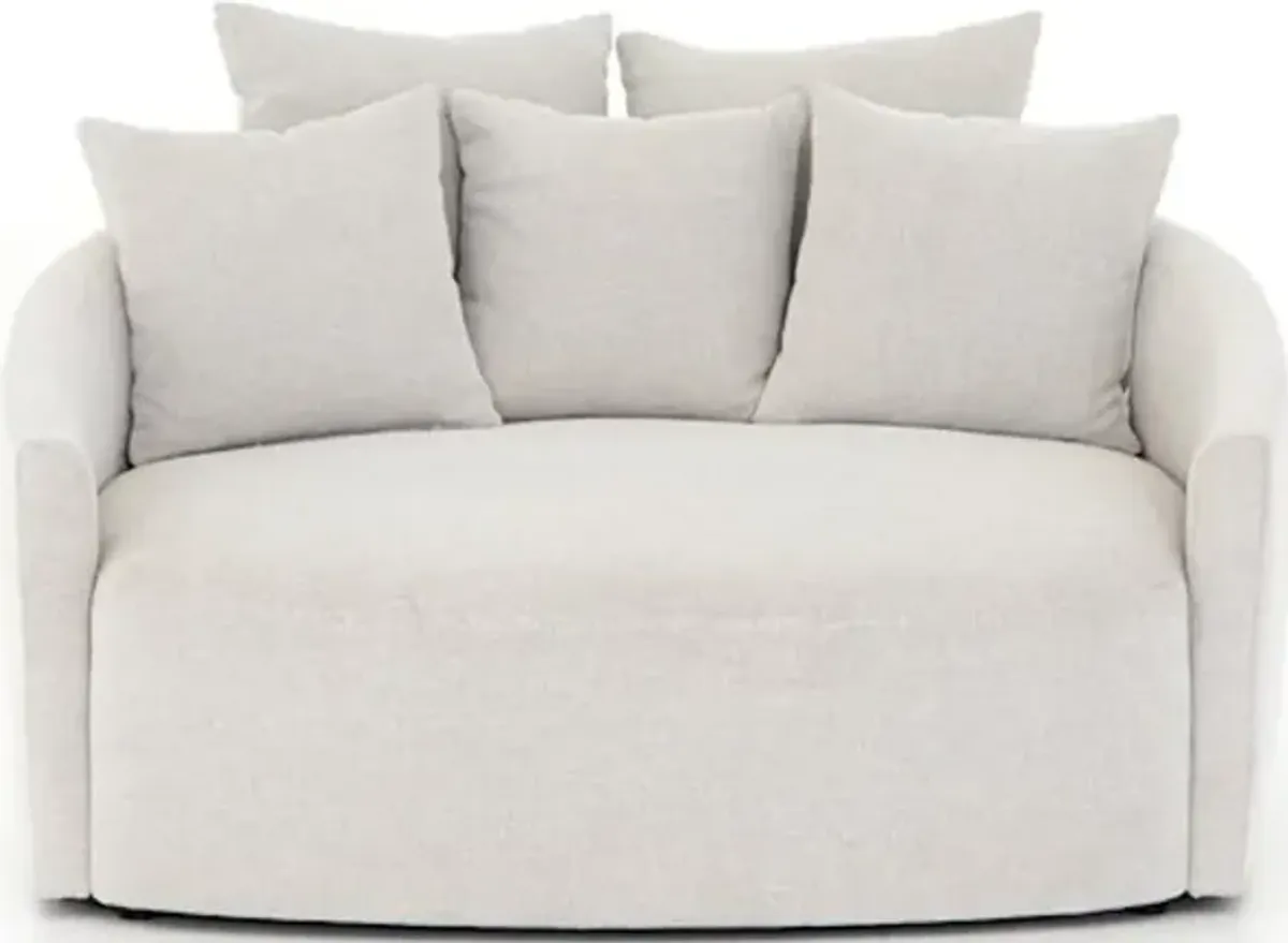 Chloe Media Lounger - Delta Bisque