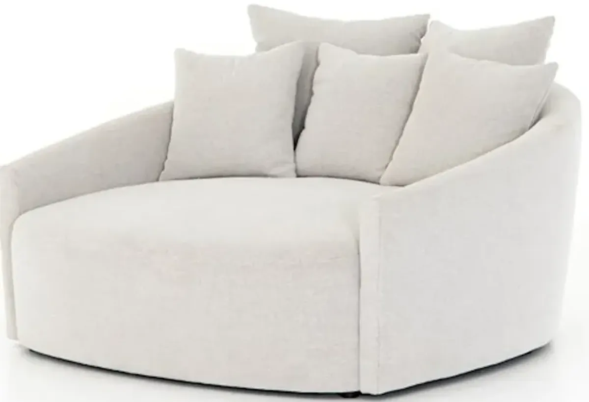 Chloe Media Lounger - Delta Bisque