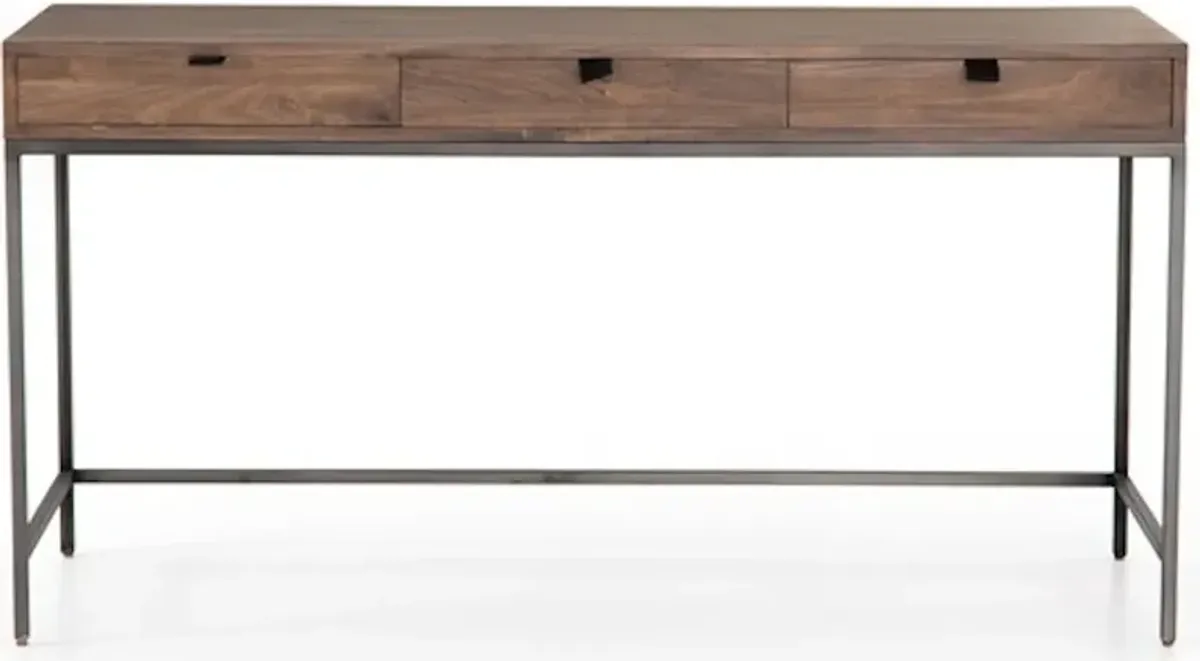 TREY MODULAR WRITING DESK-AUBURN POPLAR