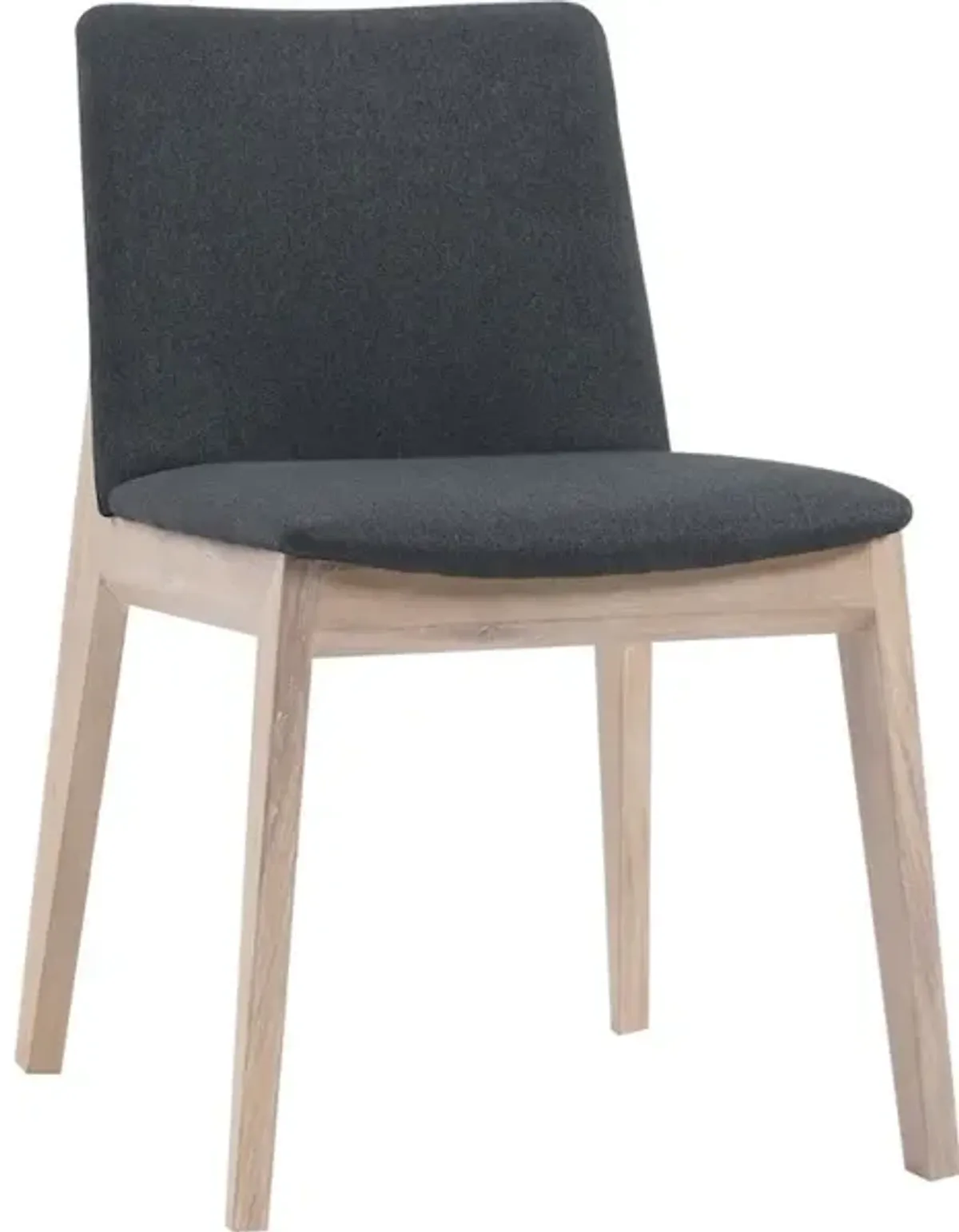 DECO OAK DINING CHAIR DARK GREY-M2