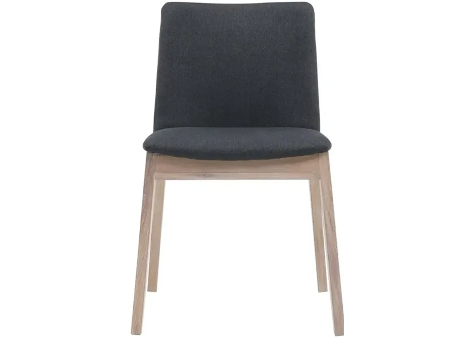 DECO OAK DINING CHAIR DARK GREY-M2