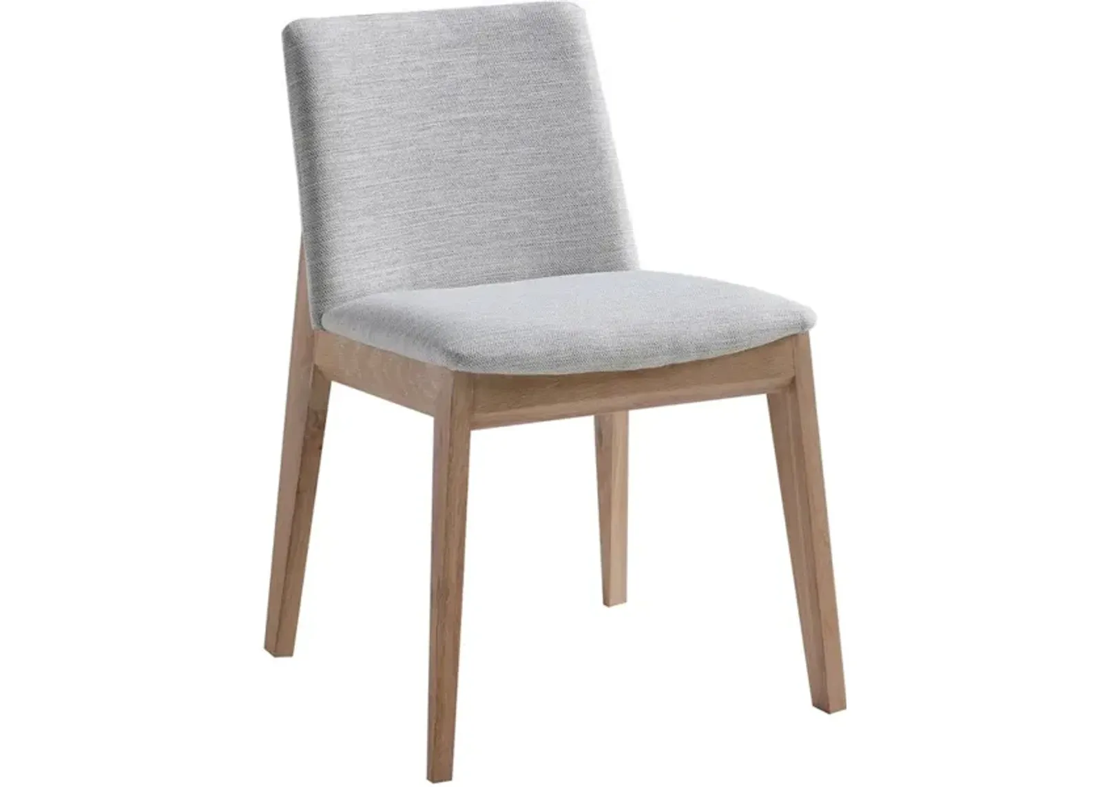 DECO OAK DINING CHAIR LIGHT GREY-M2