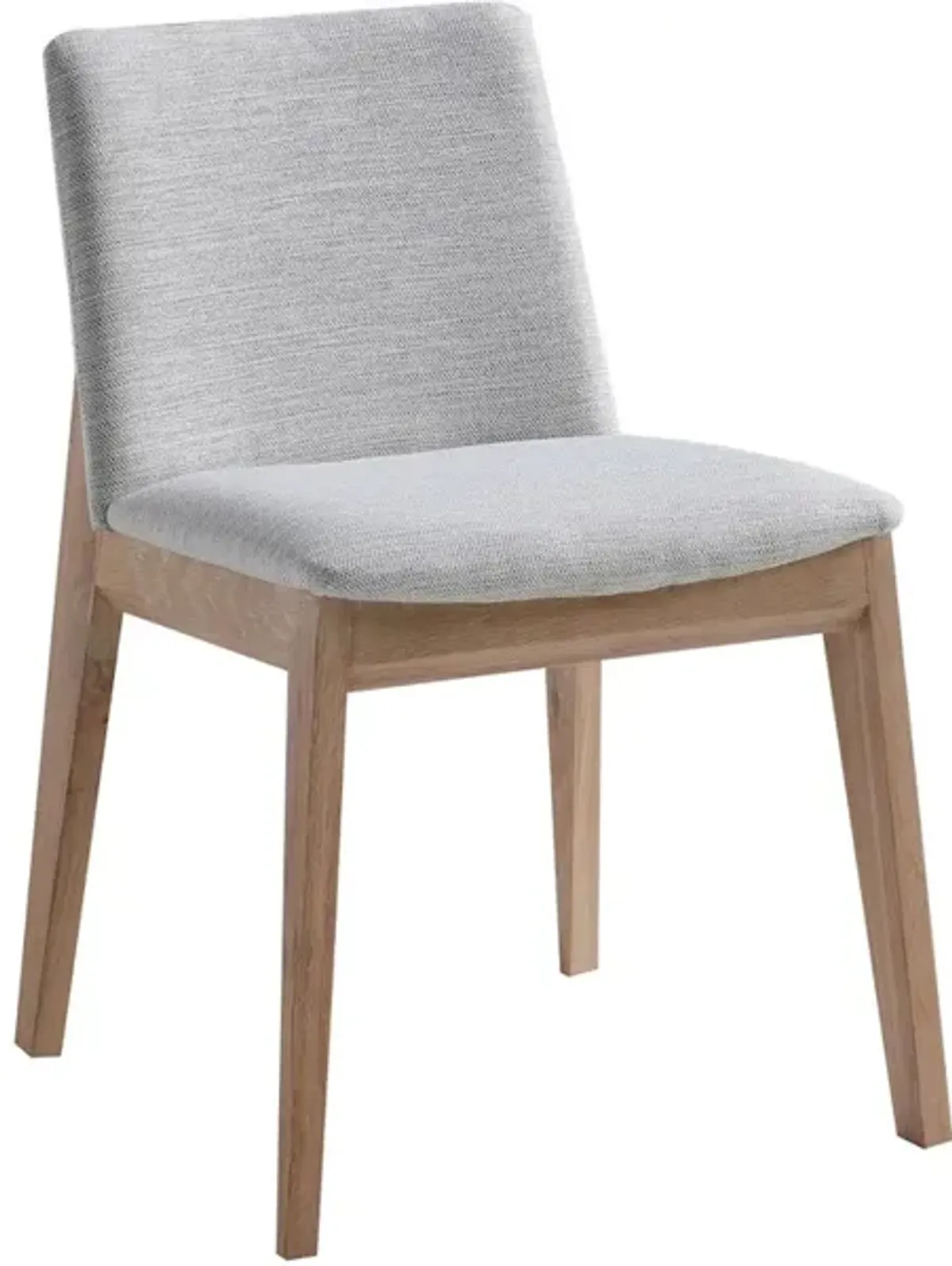 DECO OAK DINING CHAIR LIGHT GREY-M2