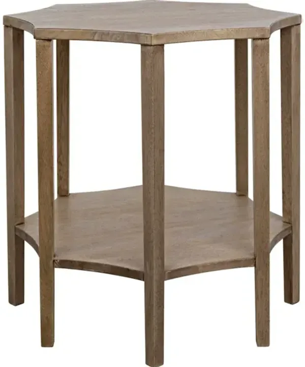 Ariana Side Table in Washed Walnut