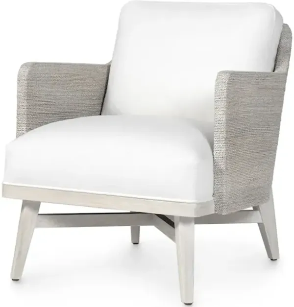 FRANCIS LOUNGE CHAIR, WHITEWASH