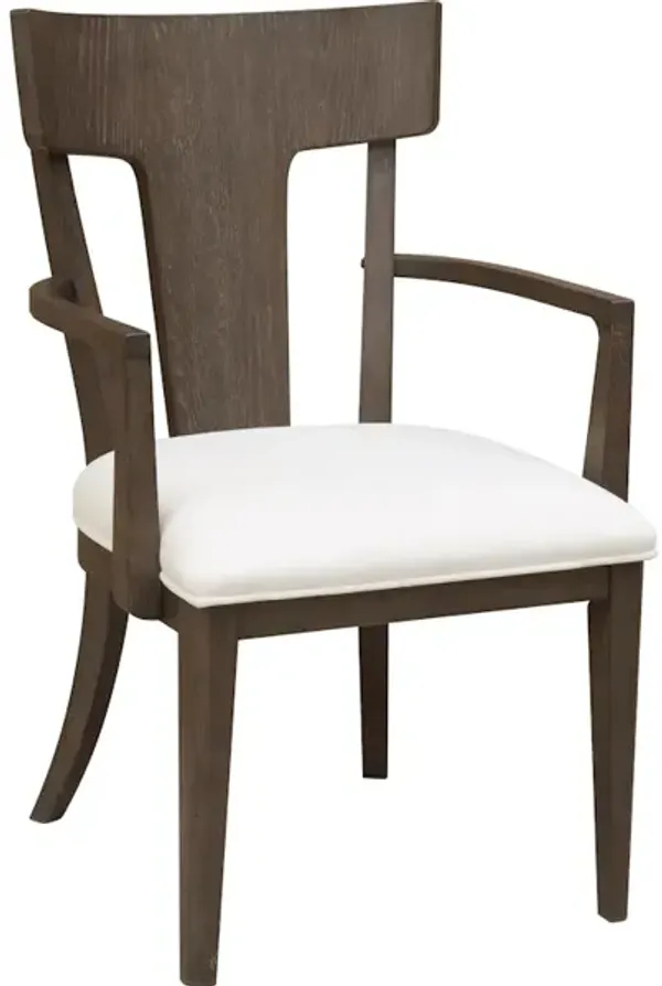 Boulevard Wood Back Arm Chair 2pc