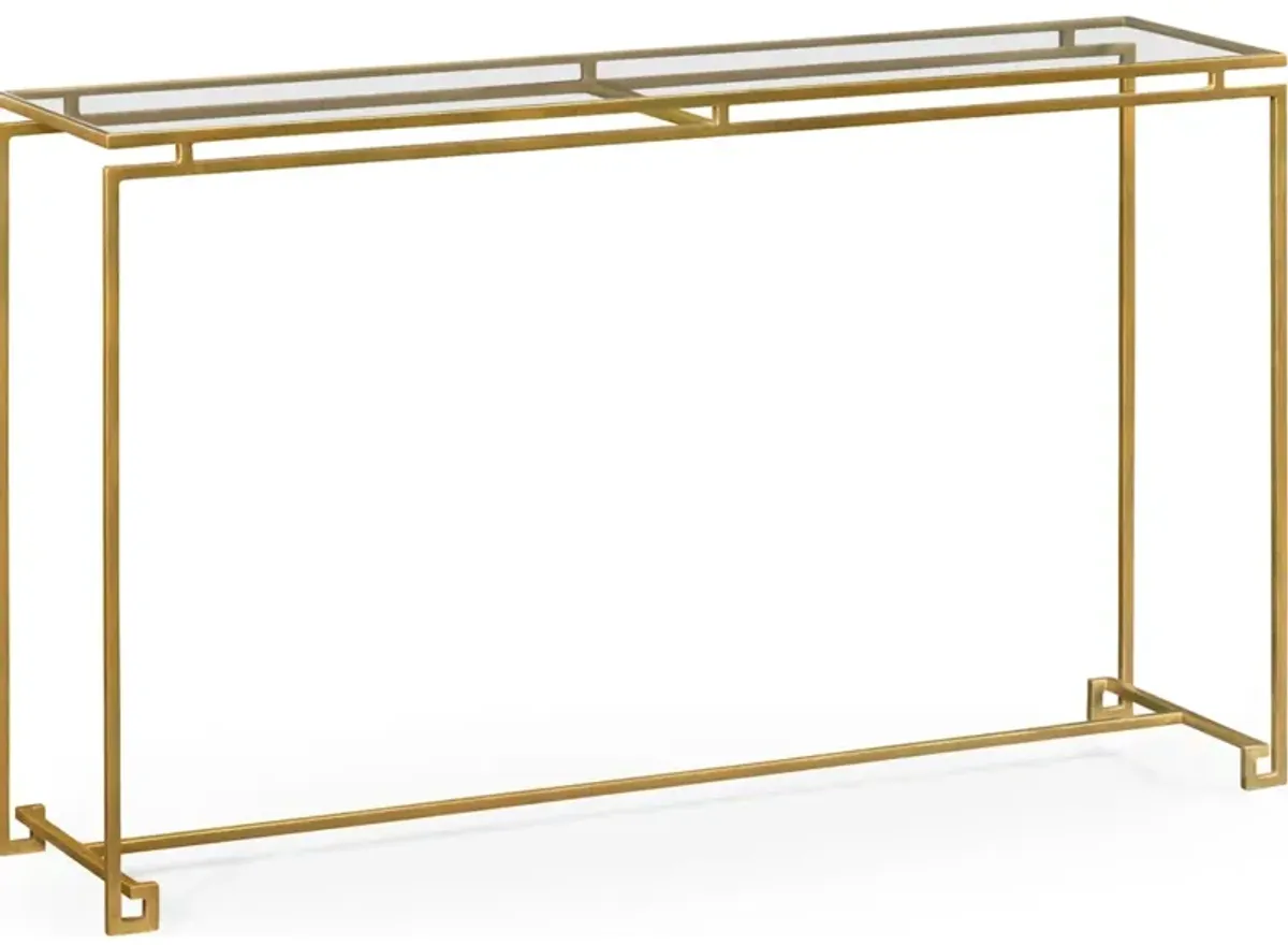 Gilded Iron Large Console Table