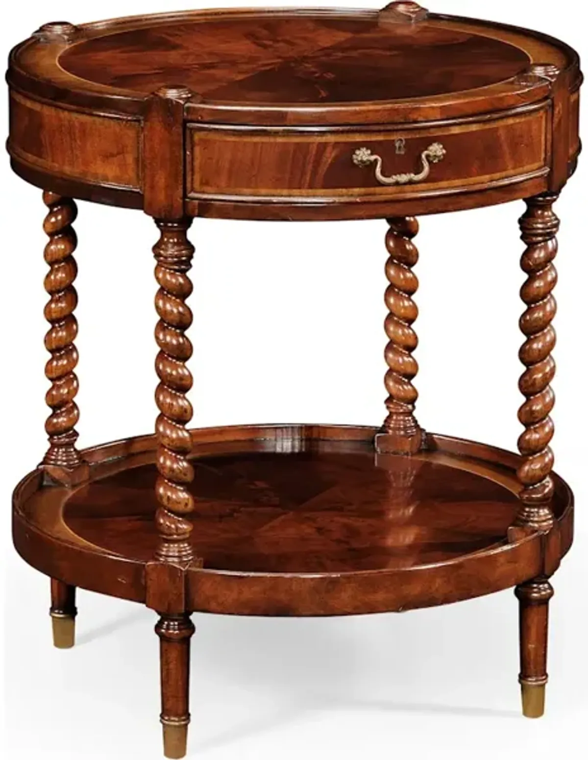 Regency Style Mahogany Round Side Table