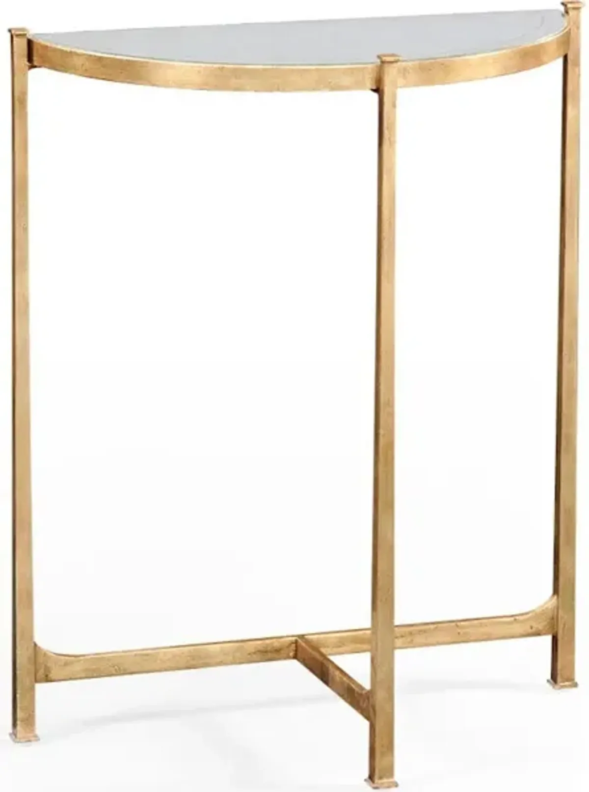 glomis & Gilded Iron Demilune Console (Small)