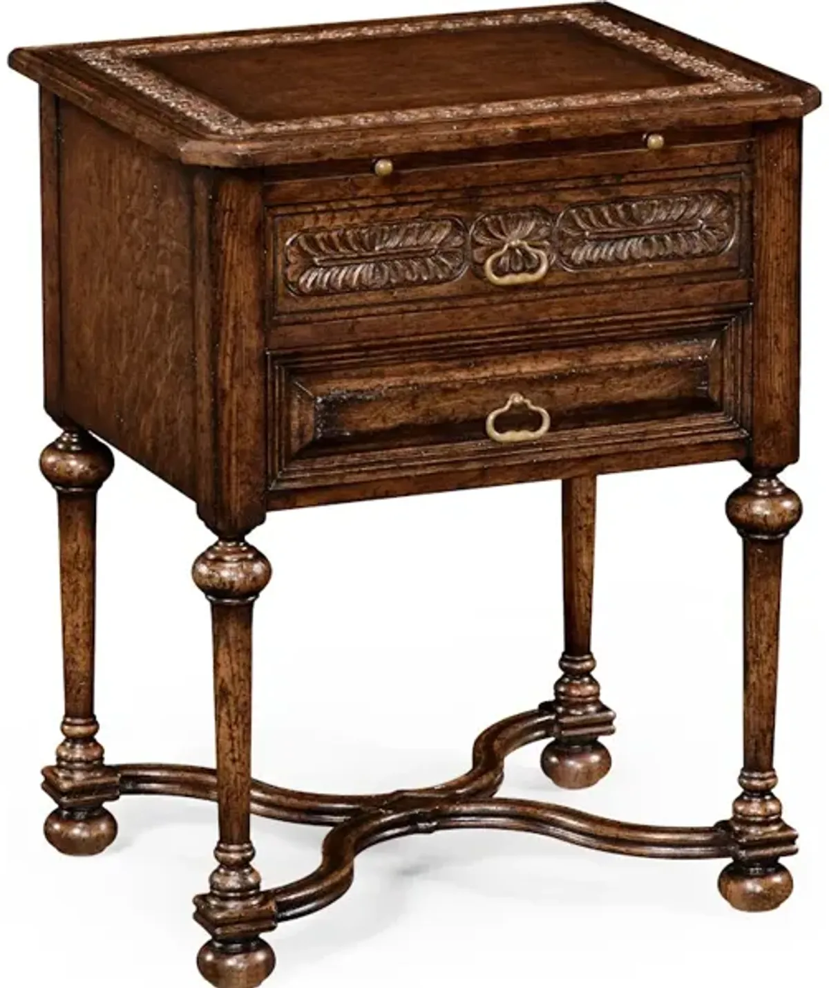 Tudorbethan Side Table With Slide