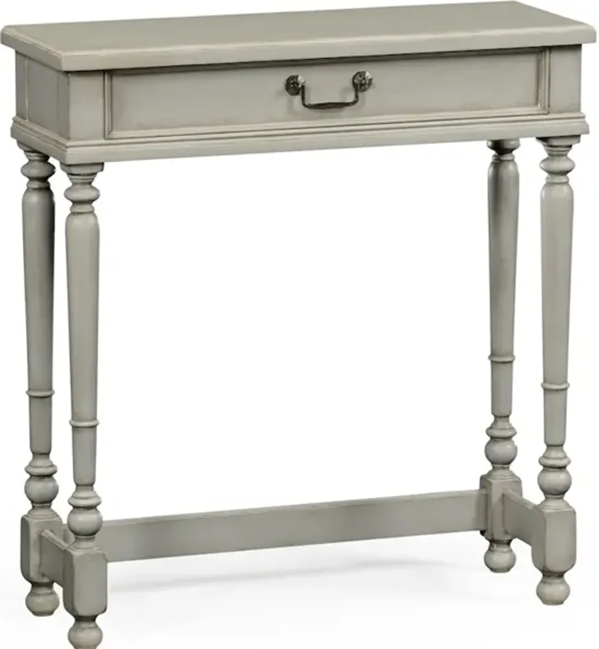 Grey Painted Rectangular Side Table