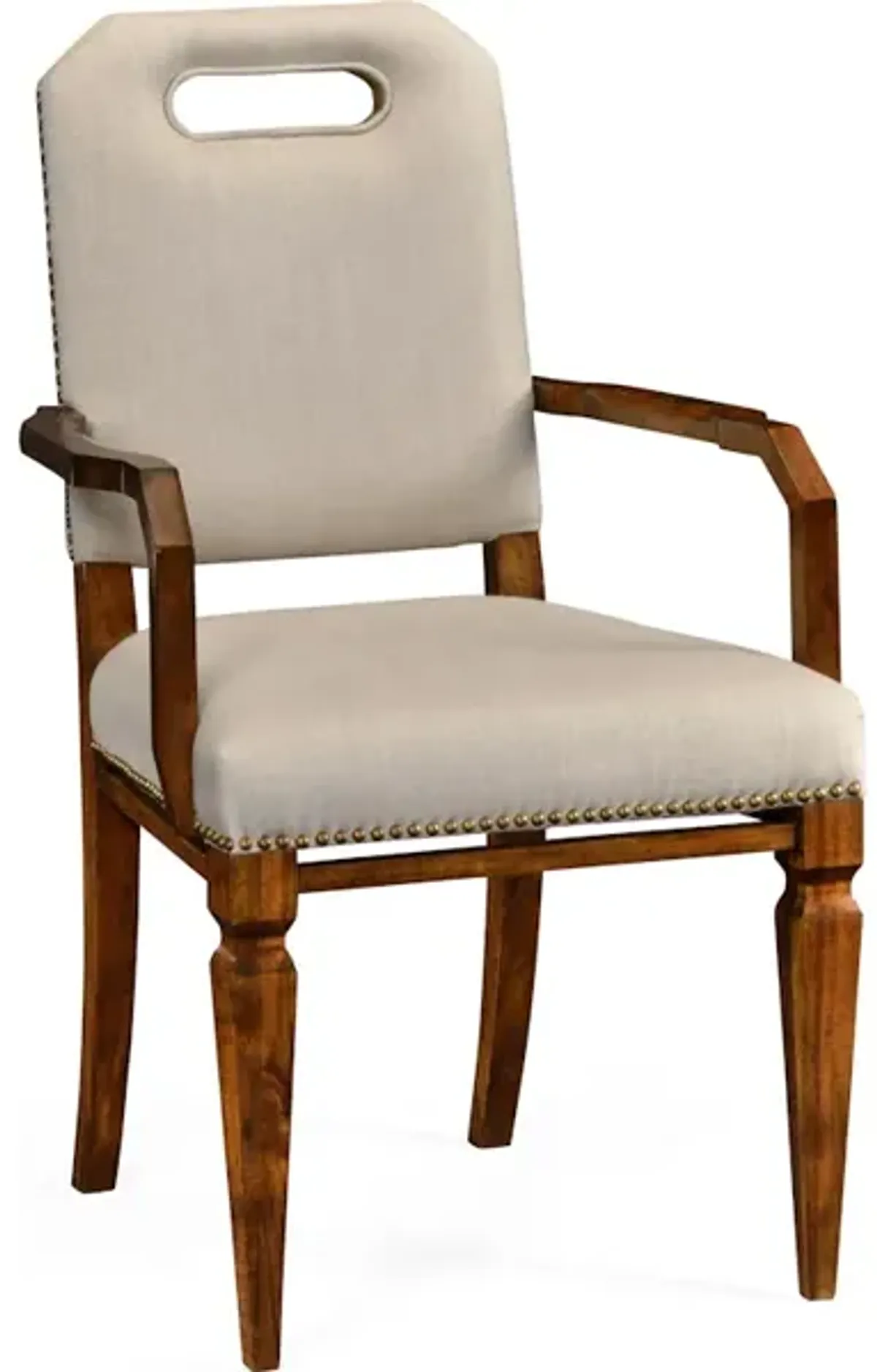 Contemporary Dining Armchair, Upholstered In Mazo