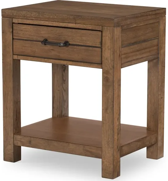 Summer Camp Brown Open Night Stand Brown Finish