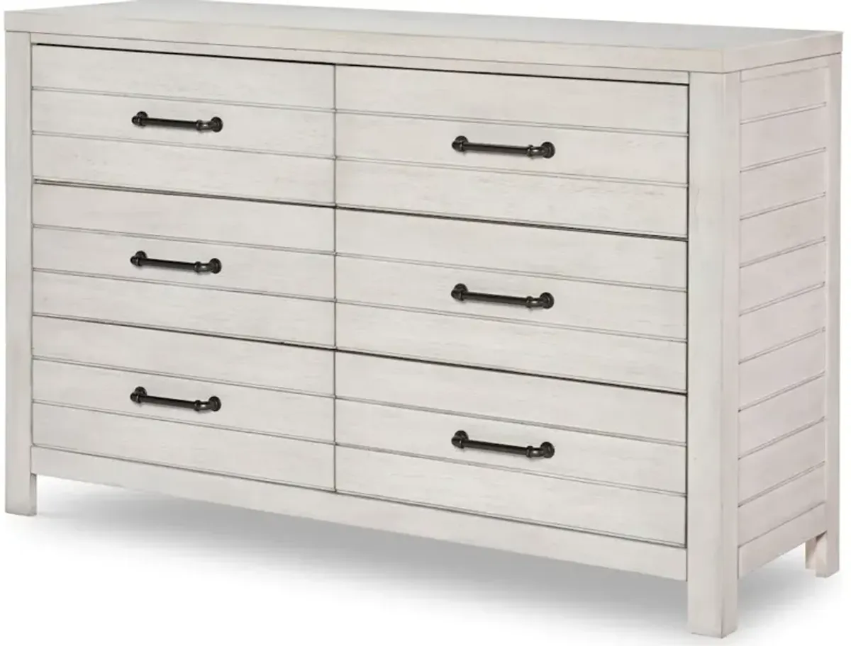 Summer Camp Gray Dresser White Finish