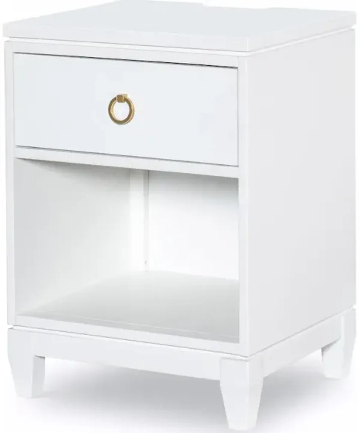 Summerland White Open Nightstand White Finish