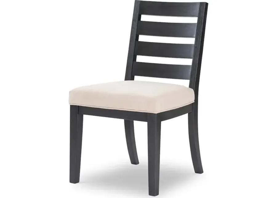 Westwood Dark Ladder Back Side Chair Dark Oak Finish