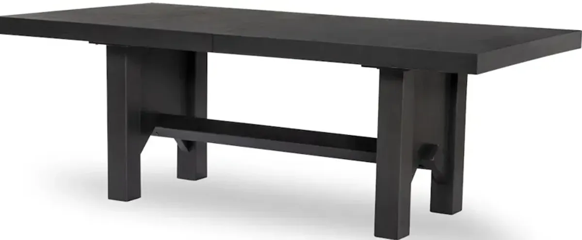 Westwood Dark Trestle Table Base Dark Oak Finish