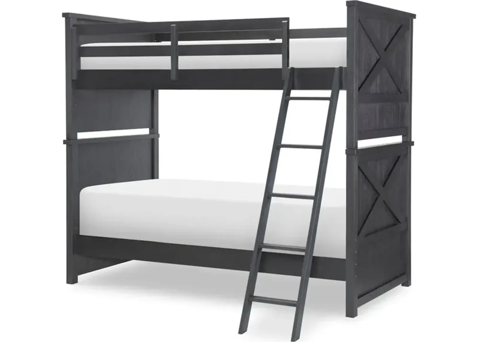 Flatiron - Black Complete Twin Over Twin Bed