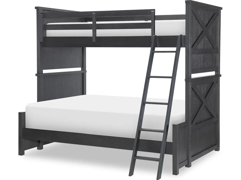 Flatiron - Black Complete Twin Over Full Bunk