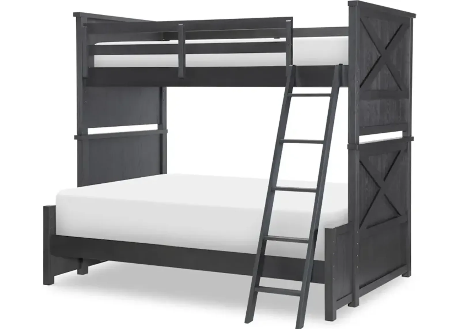 Flatiron - Black Complete Twin Over Full Bunk