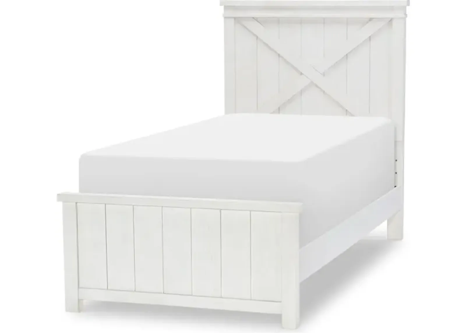 Flatiron - White Complete Post Bed Twin