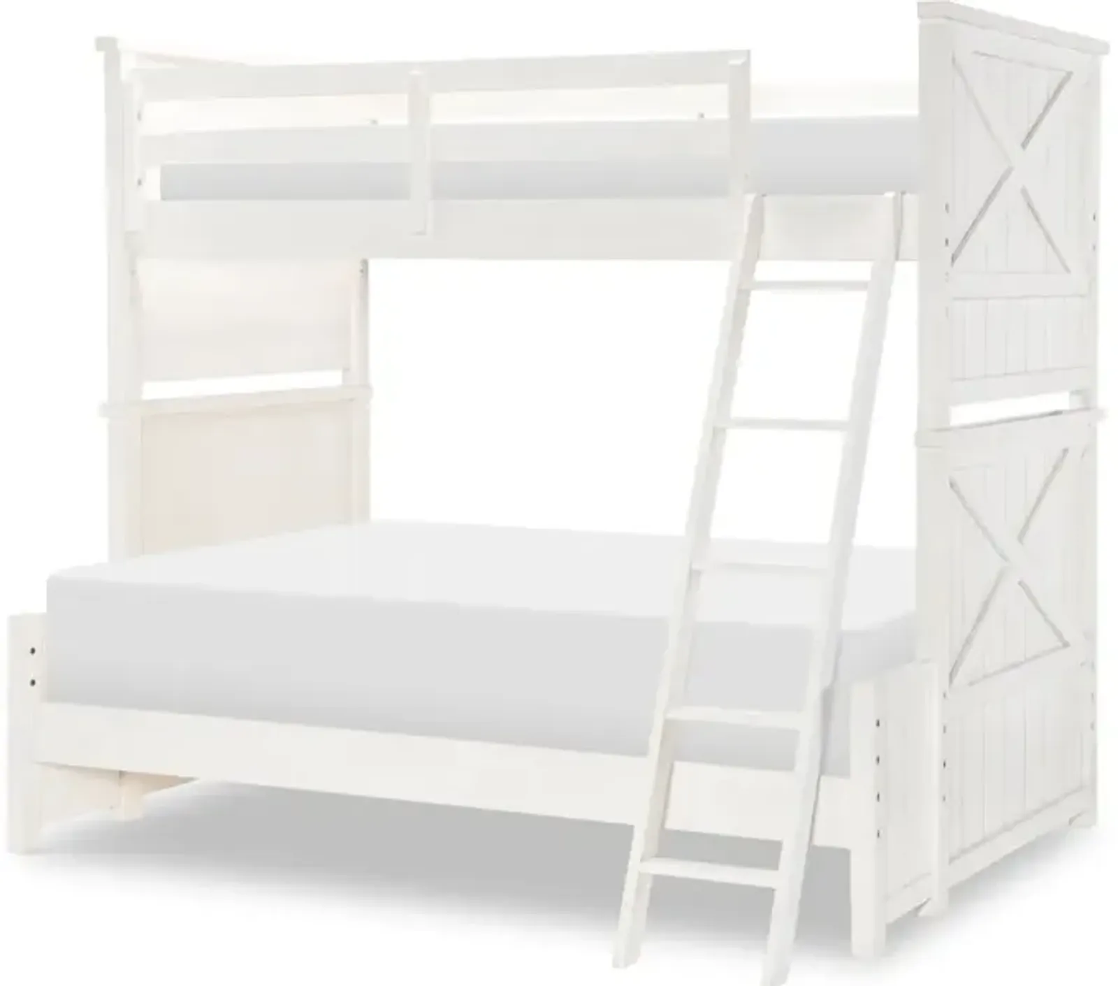 Flatiron - White Complete Twin Over Full Bunk