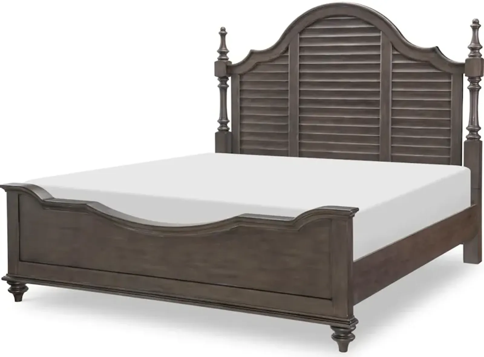 Kingston Louvered Poster Bed W.Storage FB King