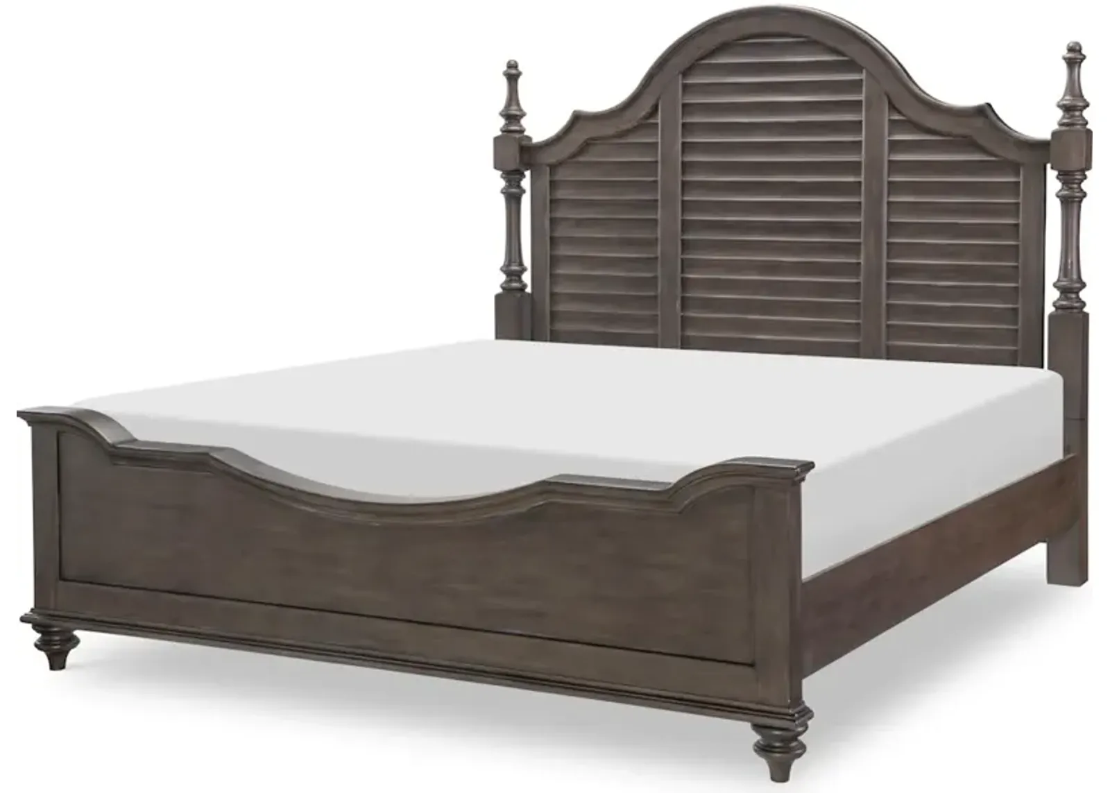 Kingston Louvered Poster Bed W.Storage FB California King